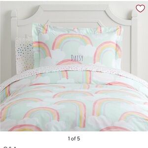 Pottery Barn Kids rainbow skies full size Duvet cover